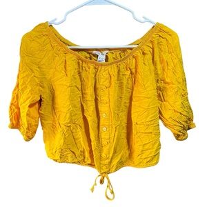 Urban Heritage Yellow Crop Top